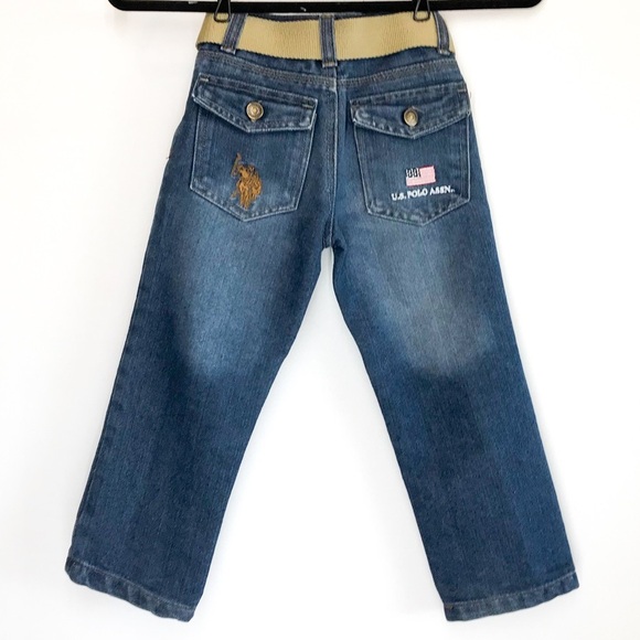 US Polo Assn. Jeans Straight Leg Size 5 Belt - Picture 3 of 8